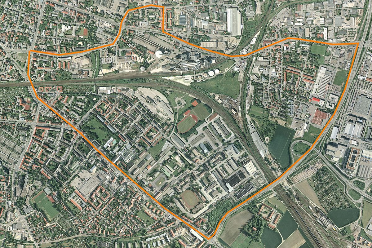 Luftbild innerer Südosten - 2004