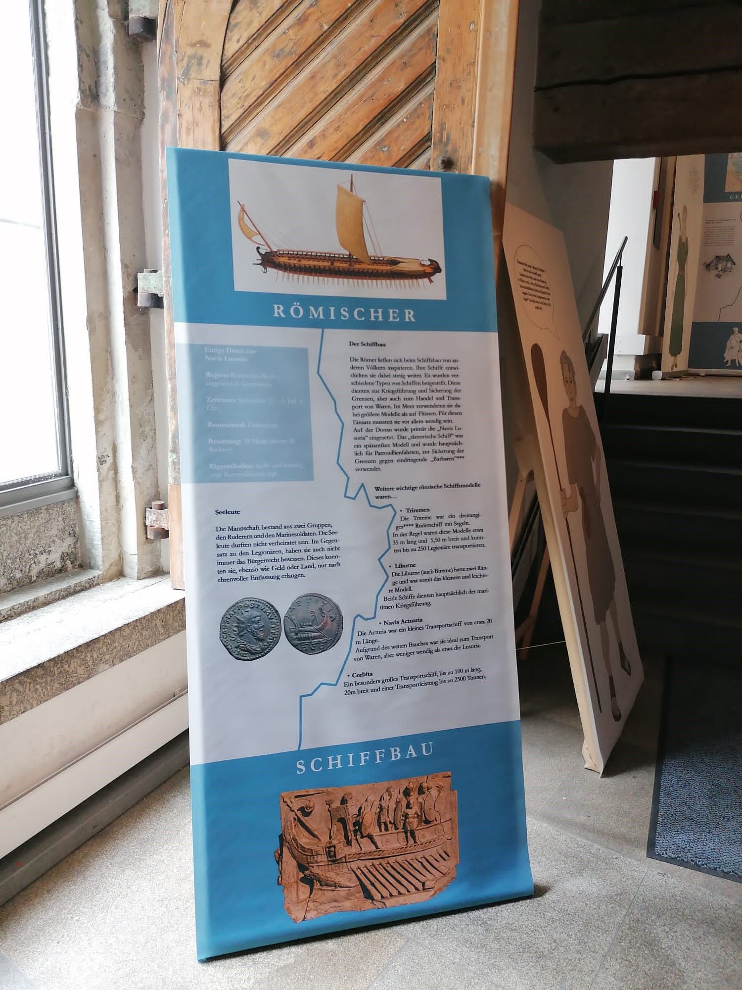 Ausstellung zum Donaulimes - gestaltet von Studierenden der OTH Regensburg