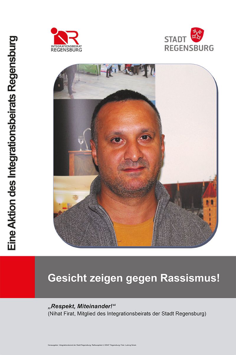Integration und Migration - Plakat Gesicht zeigen - Firat