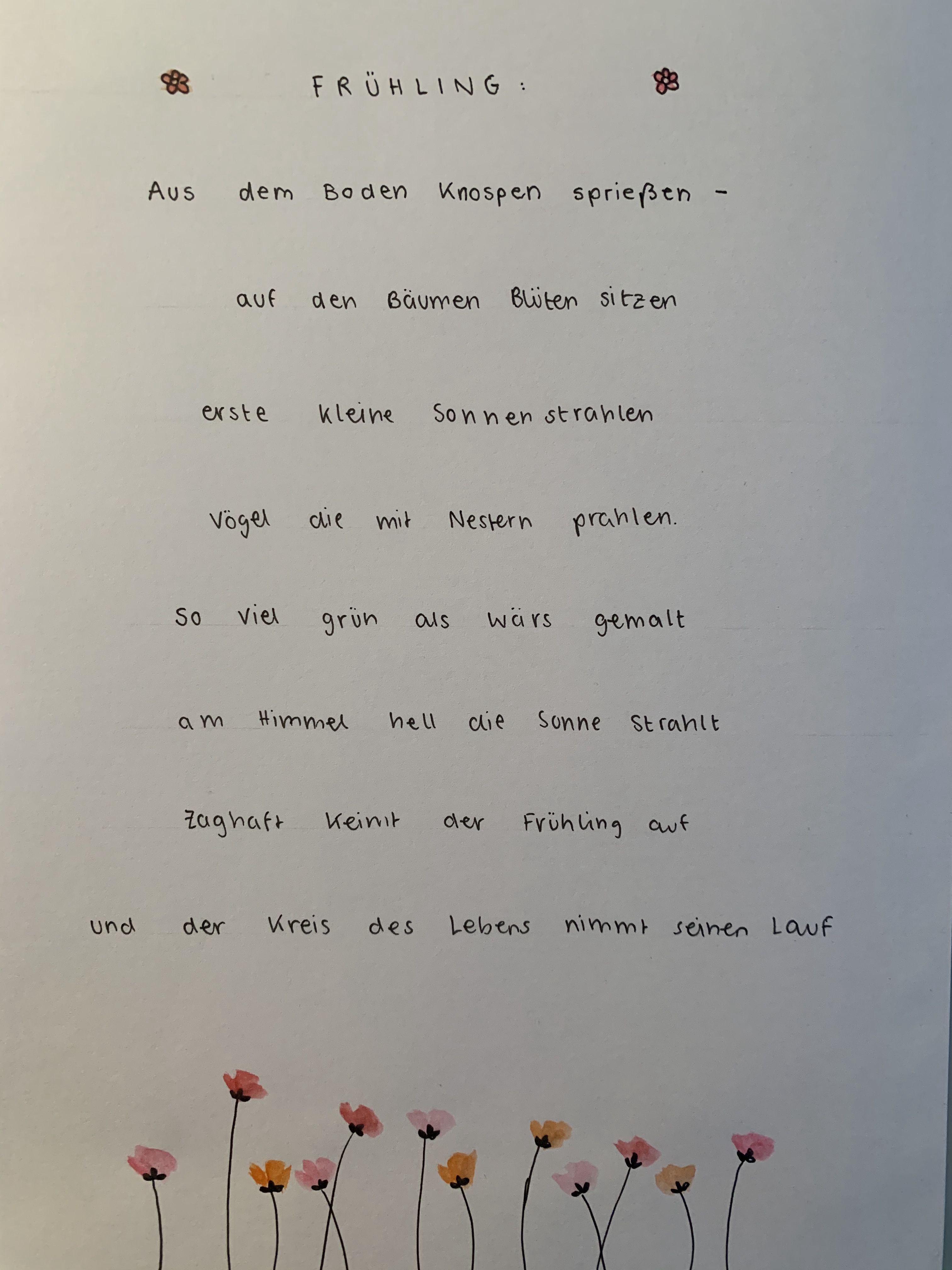 KKB 27. März Frühlingsgedicht