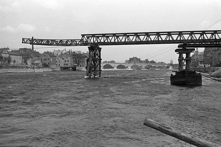 Stadt Regensburg Tiefbauamt 1947 Der Eiserne Steg