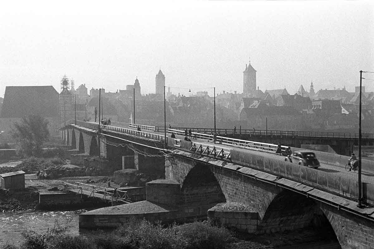 Rückblick - Steinerne Brücke 1952 - 1