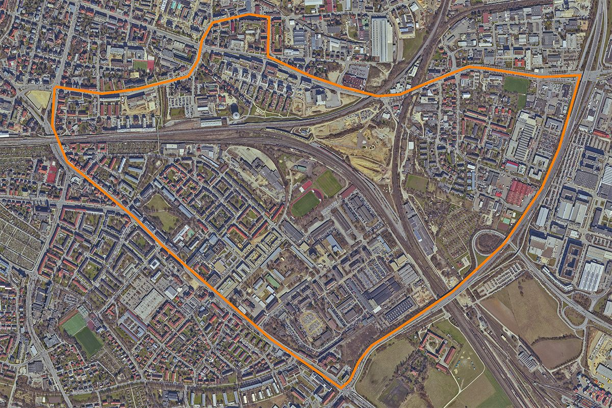 Luftbild innerer Südosten - 2017