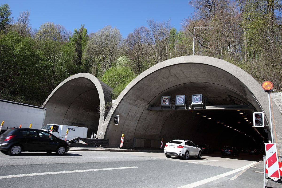 Fotografie: Der Pfaffensteiner Tunnel auf der A93