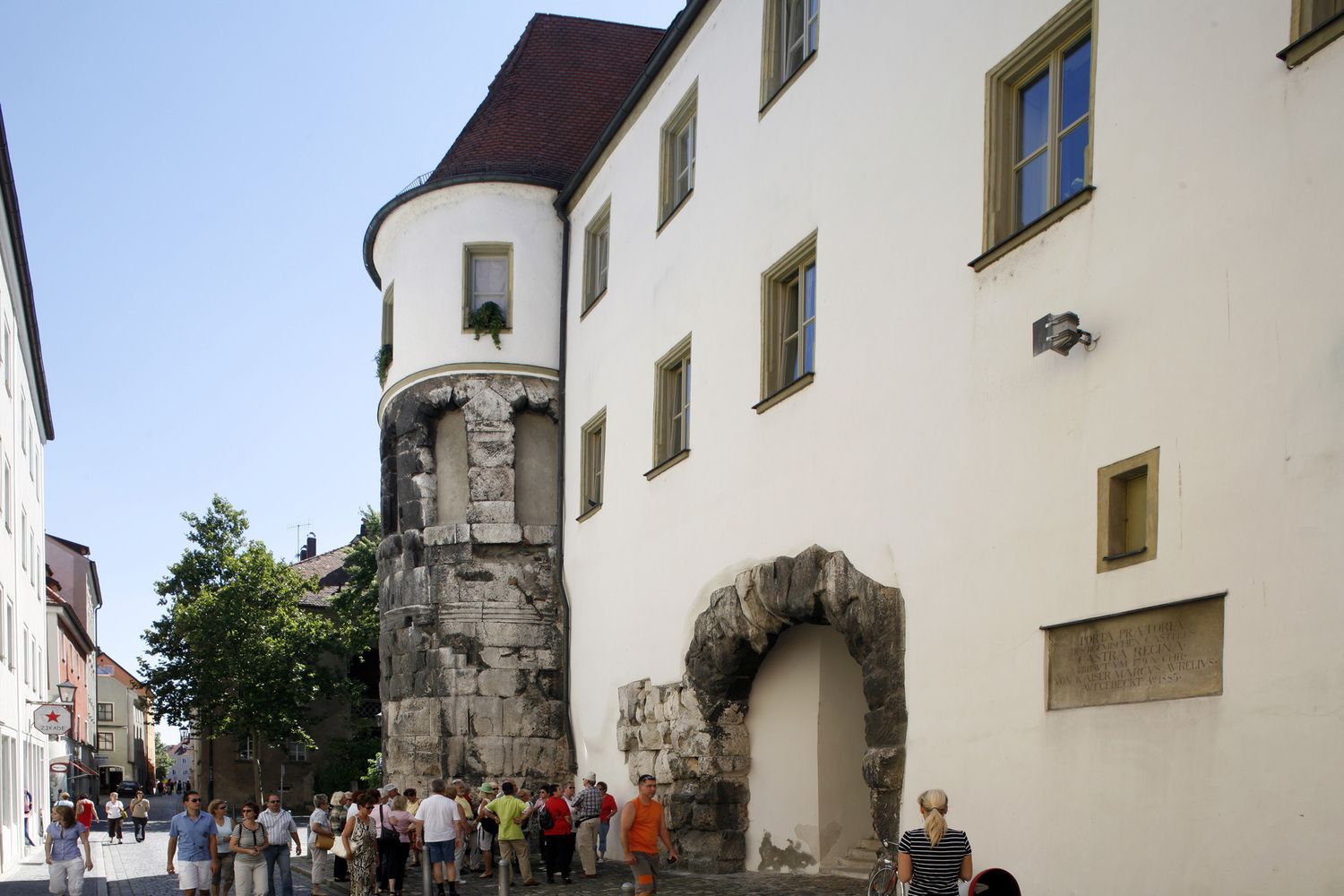 Porta Praetoria bei Sonne 