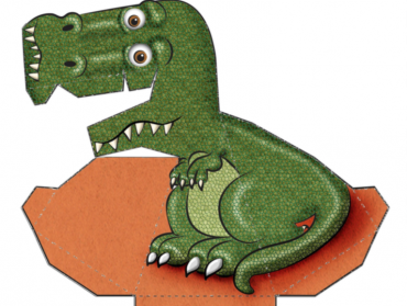 _Bastelvorlage für Dino Vorschau