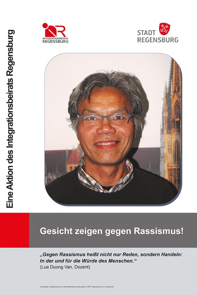 Integration und Migration - Plakat Gesicht zeigen - Duong Van