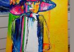 IVANA KOUBEK . Selbstbildnis . 120 x100cm . Acryl/Leinwand © Koubek Ivana
