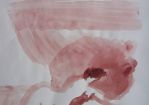 "Mond-Süchtige" 1970, Aquarell, 60 x 42 cm © Schmid M.A. Emanuel