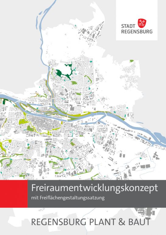 Infografik – Freiraumentwicklungskonzept – Cover Broschüre Freiraumentwicklungskonzept mit Freiraumgestaltungssatzung (C) Stadt Regensburg