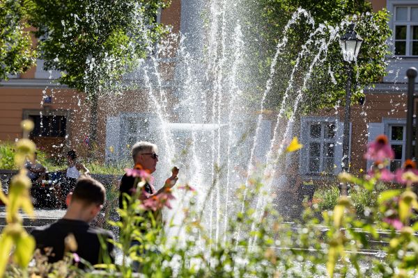 Fotografie – Springbrunnen am Bismarckplatz