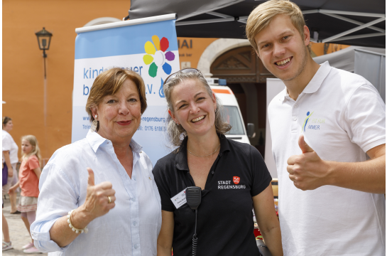 Mitwirkende der Ehrenamtsmesse Vereinsakademie, KoBE-Team, Moderator