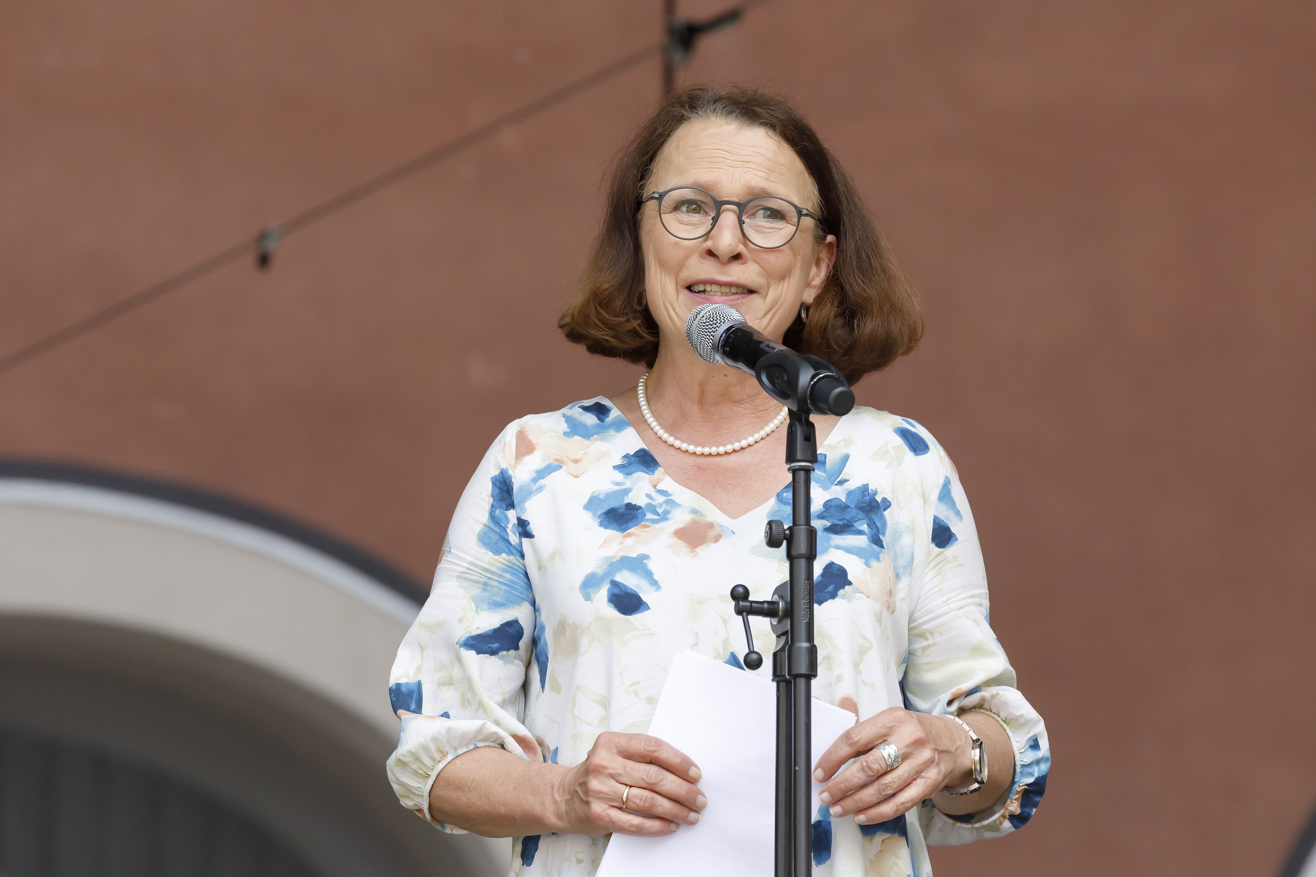 Oberbürgermeisterin Maltz-Schwarzfischer bei der Eröffnung