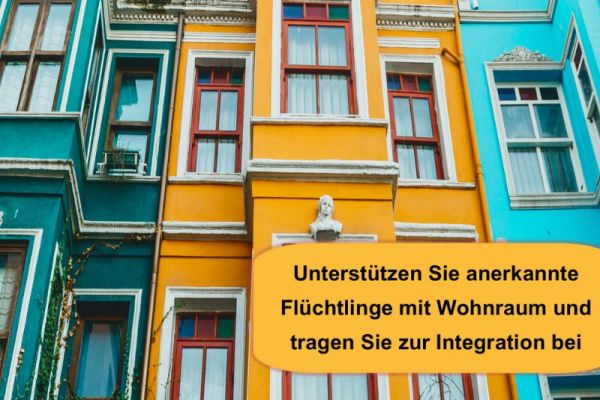 Plakat - Wohnraum für Geflüchtete