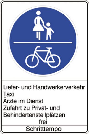 Schild Wohnverkehrsstraße