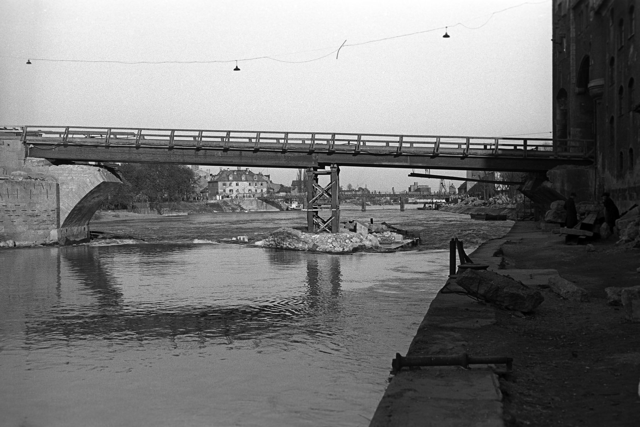 Behelfsbrücke der Steinerne Brücke1
