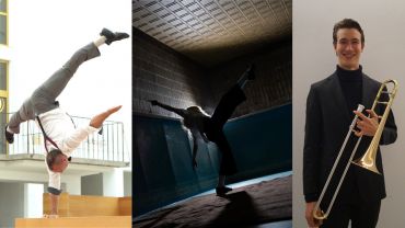 Fotokollage –Jonas Dürrbeck, Melanie Old und Leonhard Sedlmeier