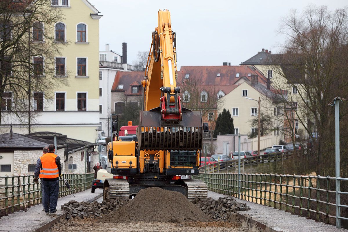 Steinerne Brücke - Impressionen - Instandsetzung Rampe Müllerstraße 2013 - 2