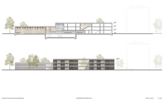 Grafik:Grundschule Skizze (C) Diezinger Architekten GmbH