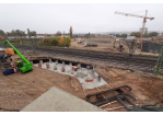 Neubau Klenzebrücke - Fotografie - auf dem Bild sind die Gründungsarbeiten zum Neubau der Brücke zu sehen