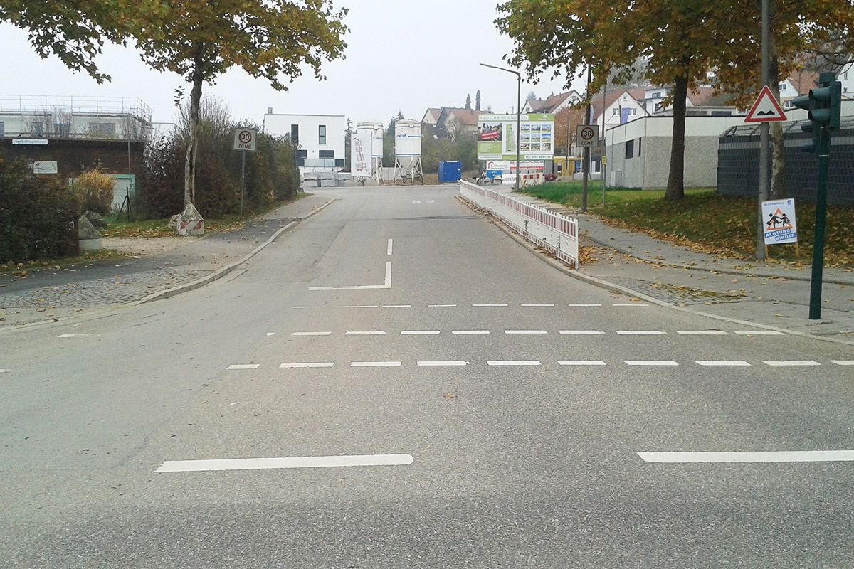 Glashüttenstraße - Blick von Grünthalerstraße