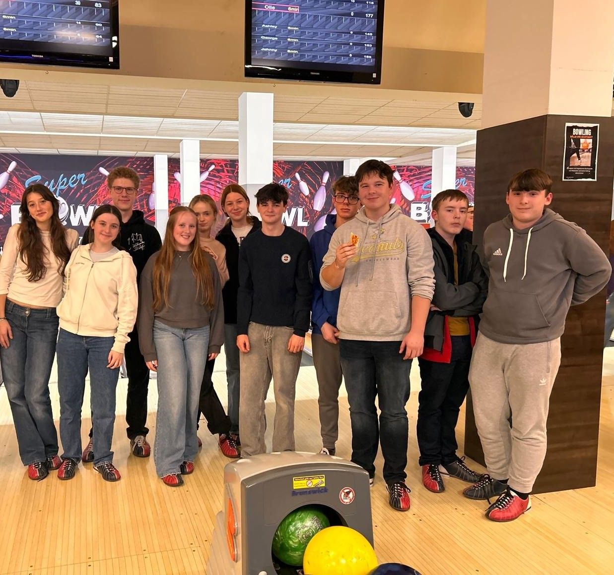 Spaß beim Bowling