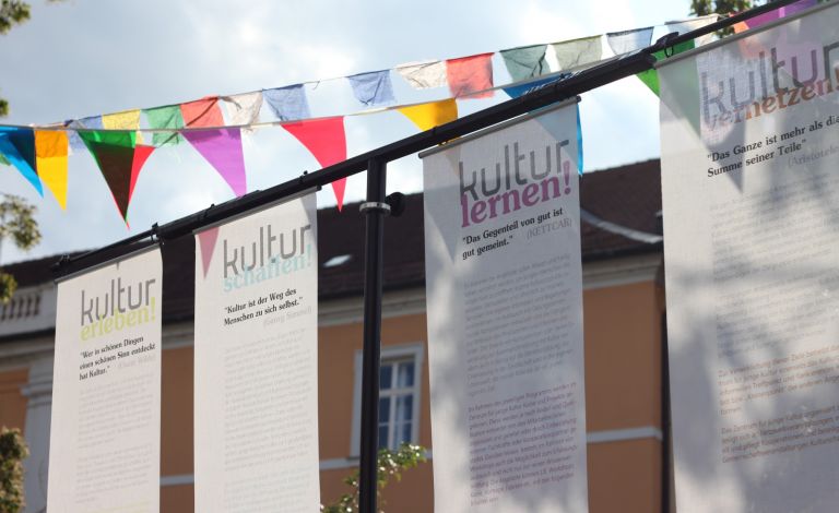 Die konzeptionellen Schwerpunkte des W1 - Zentrum für junge Kultur: Kultur erleben, Kultur schaffen, Kultur lernen und Kultur vernetzen.