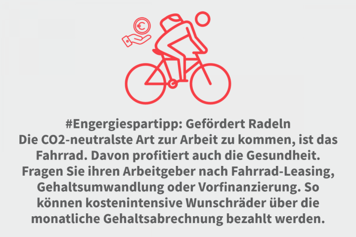 Energiespartipp - Fahrrad