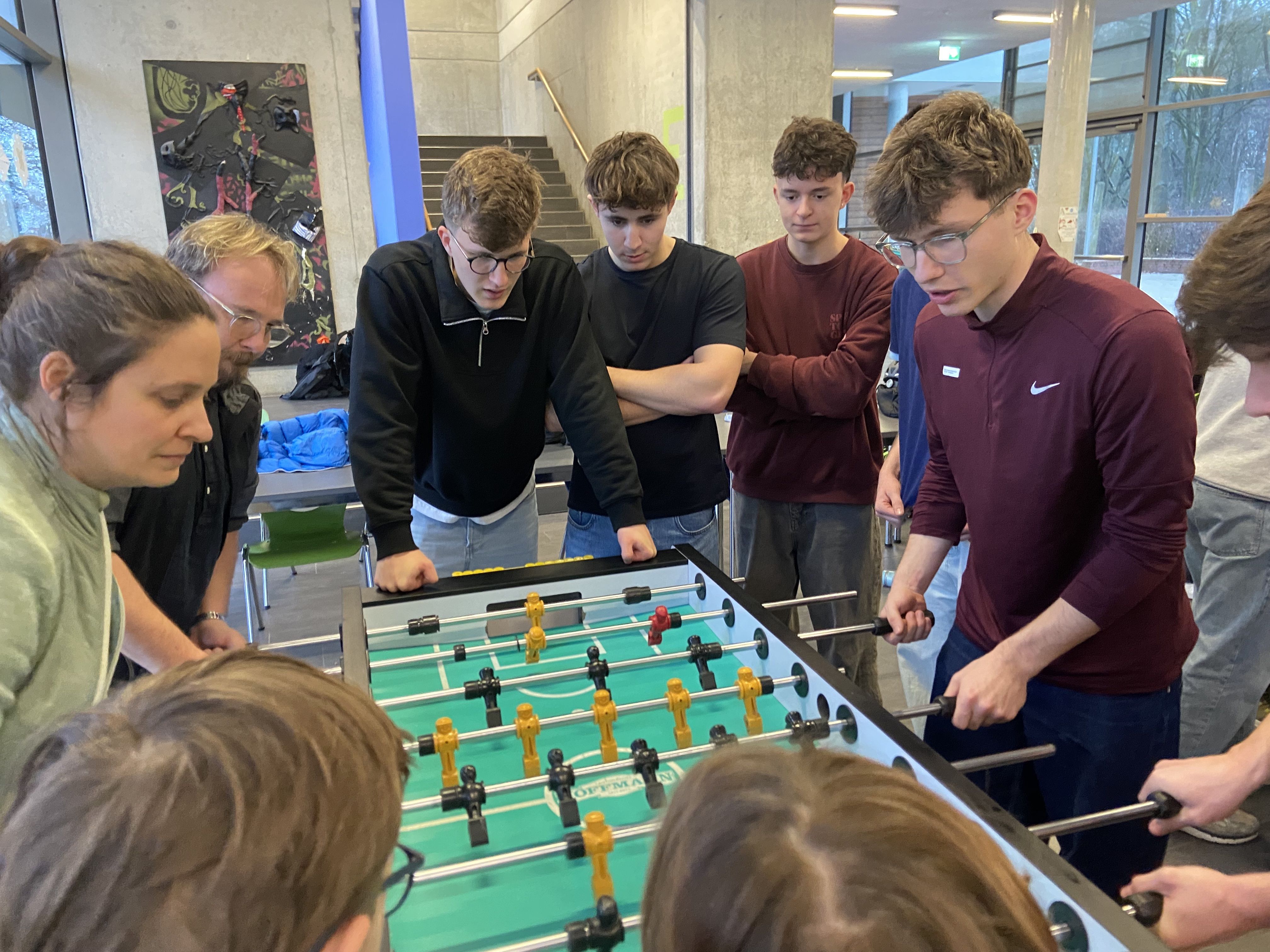 Alle haben Spaß, egal ob groß, klein oder Lehrer