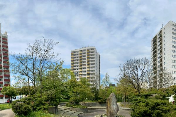 Fotografie: Panorama von Hochhäusern in Königswiesen-Nord