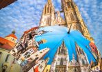 (Fotograf, Redakteur, Autor bei ColorFoto fotocommunity Magazin) © Fotos und Design: Maximilian Weinzierl, "Mein Regensburg", Foto-Composing für den Regensburg-Schirm, GREF-Schirme