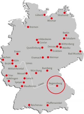Lage von Regensburg in Deutschland (C) Stadt Regensburg
