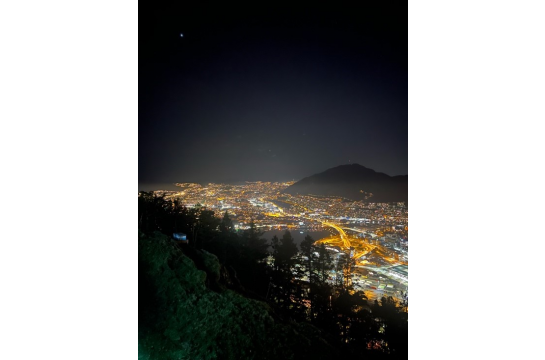 Blick auf Bergen