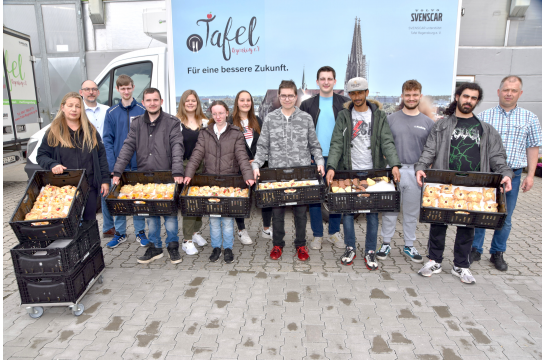 Backwaren für die Tafel von der Bäcker*innenklasse 12