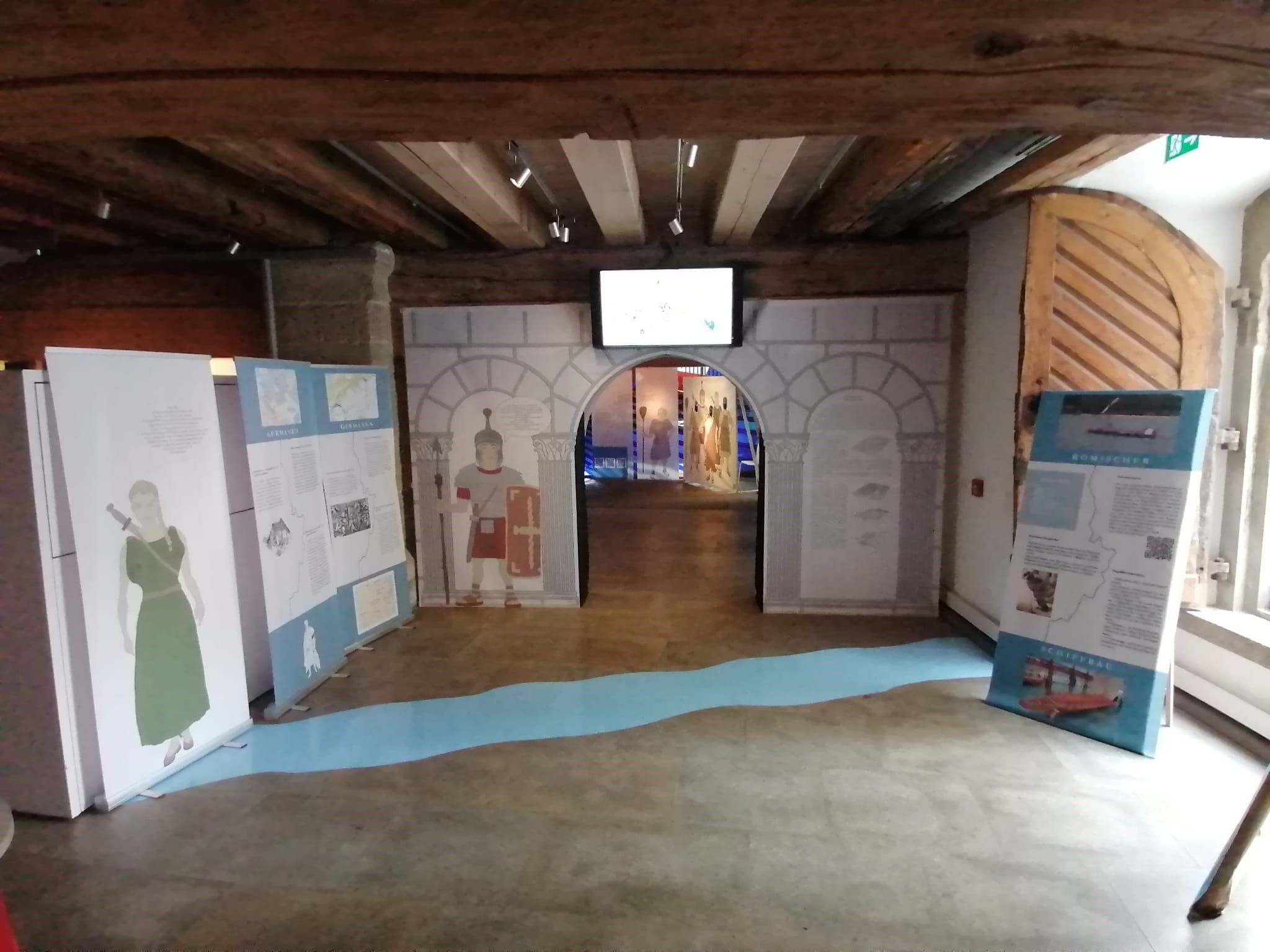 Ausstellung zum Donaulimes - gestaltet von Studierenden der OTH Regensburg - Juni 2022
