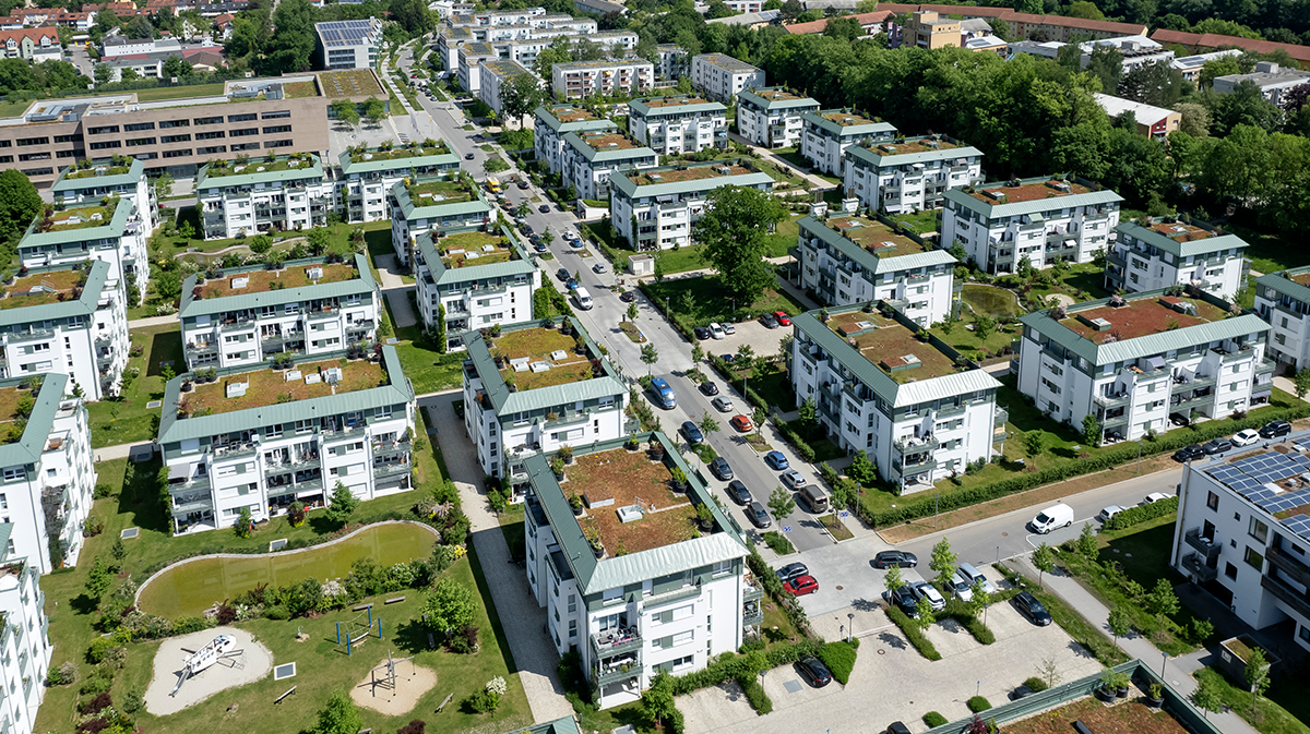 Fotografie: Luftaufnahme Nibelungenareal 