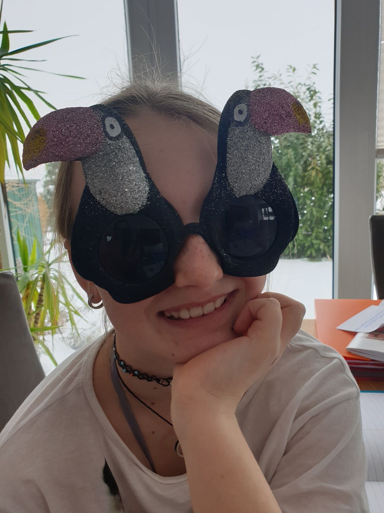 Fotografie – Schüler des VMG verkleidet beim Fasching daheim