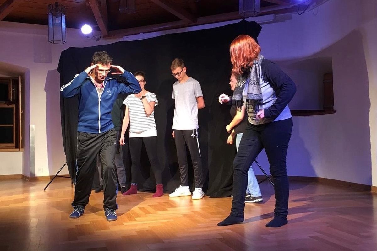 Fotografie – Teilnehmende am Workshop Improvisationstheater