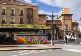 Fotografie einer Szene aus der Stadt Valladolid während des CreaVA Festivals