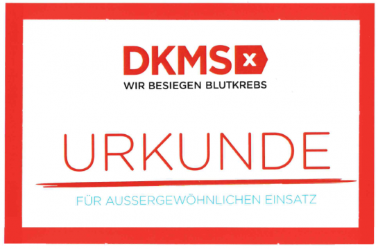 DKMS-Urkunde