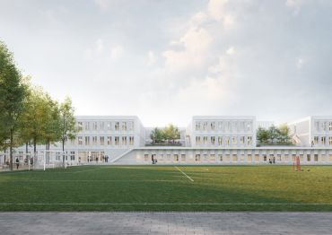 Grafik: Ersatzneubau mit Erweiterung des Werner-von-Siemens-Gymnasiums