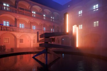 Fotografie der Kunstinstallation