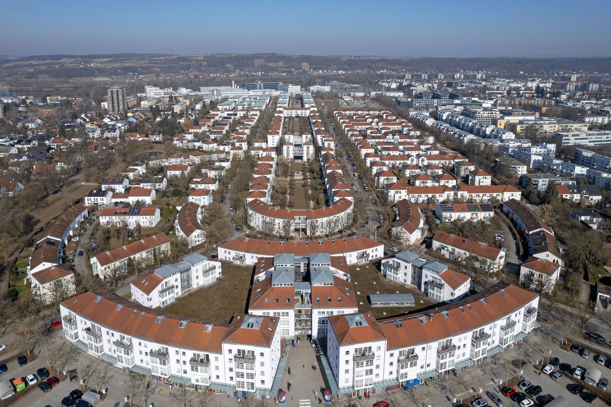 Fotografie: Luftaufnahme Westenviertel Rennplatz