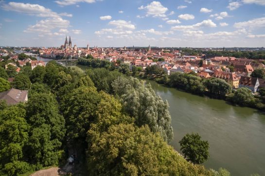 Fotografie: Drohnenbild Regensburg (C) Bilddokumentation Stadt Regensburg