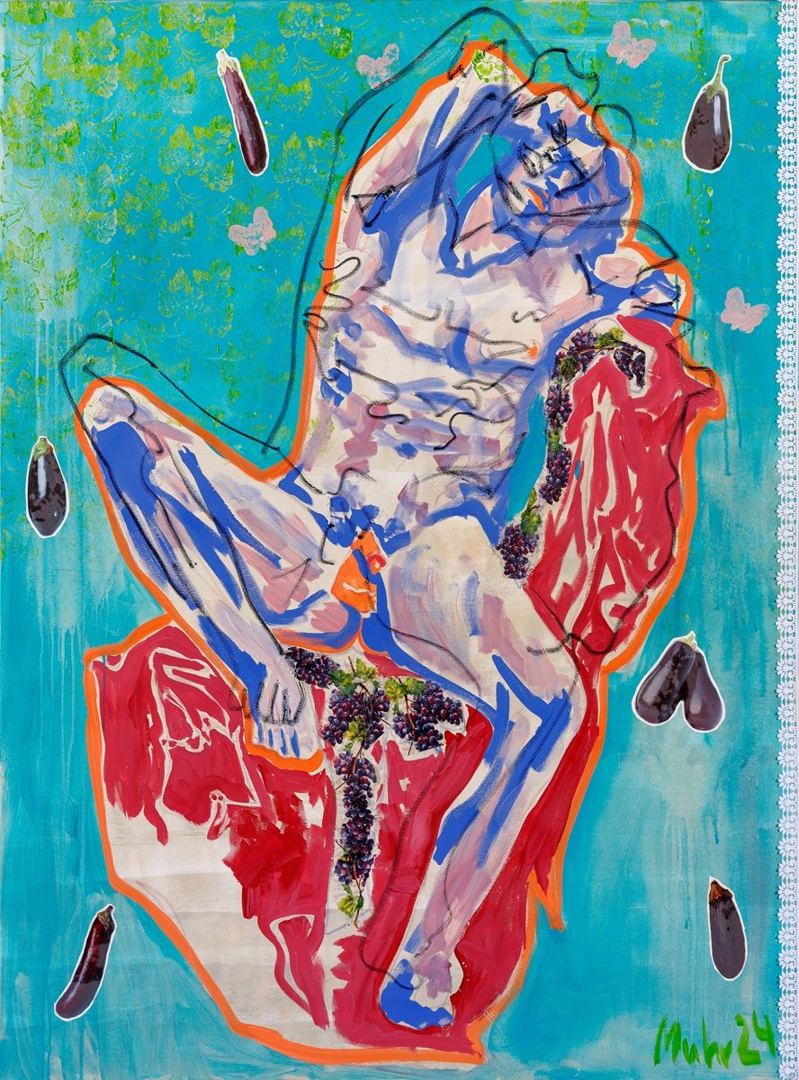 Kunstwerk, Reproduktion – Gemälde von Barbara Muhr, Akt