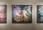 "Zirkus-Triptychon" 2009, Mischtechnik auf Leinwand, 60 x 70 cm (mitte) und 60 x 42 cm (links und rechts) © Schmid M.A. Emanuel