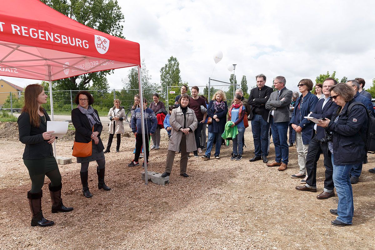Soziale Stadt - Grundsteinlegung Begrüßung