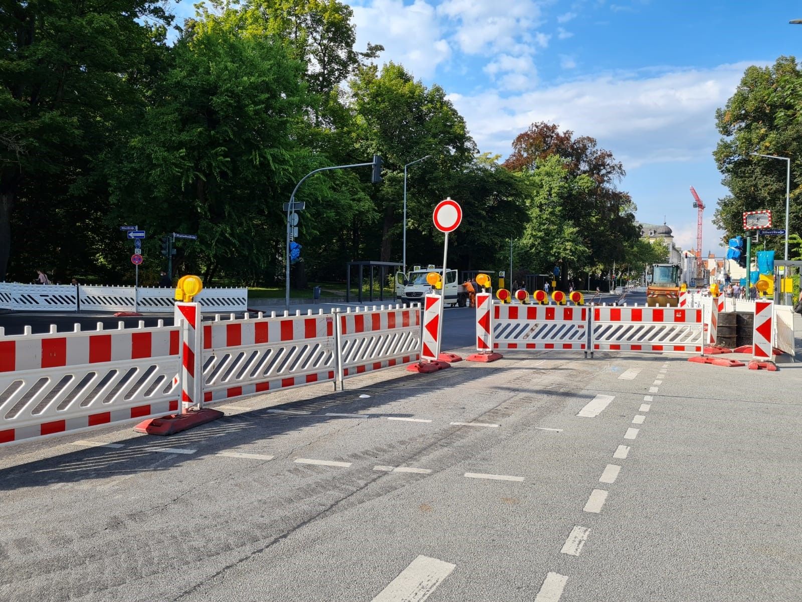 Sperrung Maximilianstraße