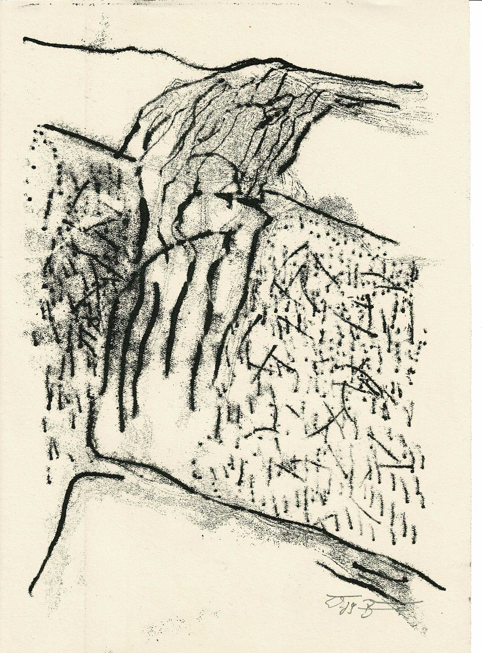 Fotografie – Feldstudie, 1986, Monotypie, 21 x 14,8 cm