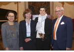 Verleihung des Brückenpreises 2019 - Bürgermeisterin Gertrud Maltz-Schwarzfischer, Professorin Dr. Aleida Assmann, Preisträgerin Dr. phil. Carolin Emcke und Bürgermeister Jürgen Huber (im Bild von links nach rechts )